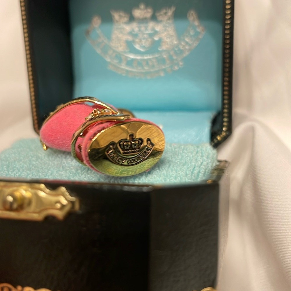 NWT Vintage JUICY COUTURE RHINESTONE BODICE PINK MANNEQUIN Gold Charm Y2K - Picture 4 of 5